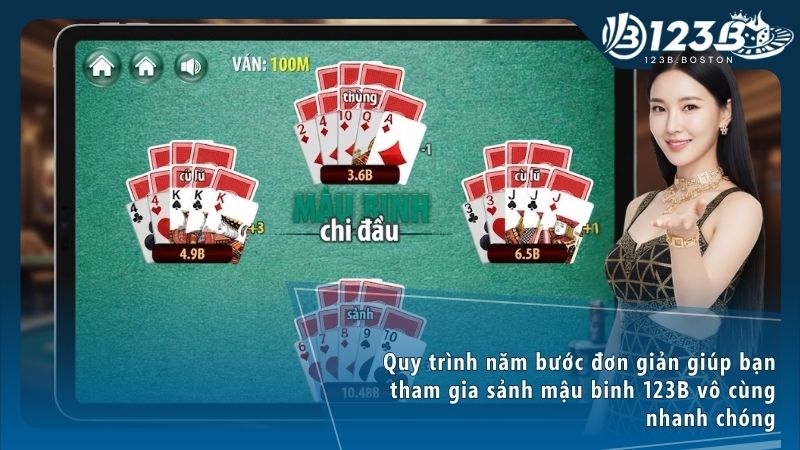 Tạo tài khoản 123b và tham gia mậu binh dễ dàng